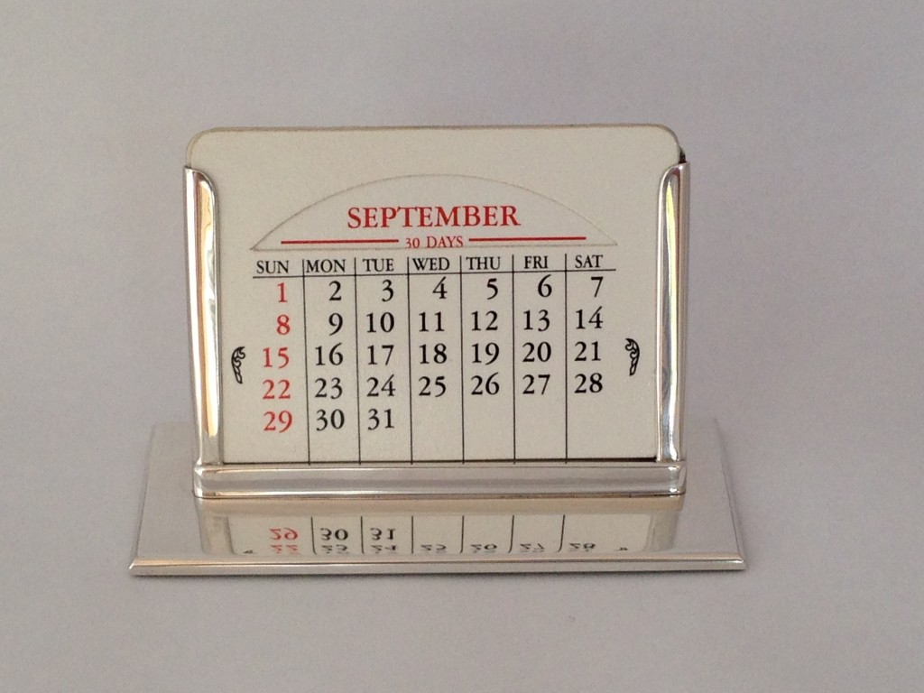 perpetual calender silver plate perpetual calendars