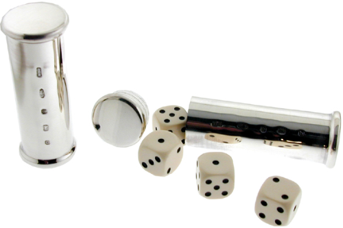 Download Solid Silver Dice Tube 4 Plastic Dice sold by Tregawne ... Yellowimages Mockups