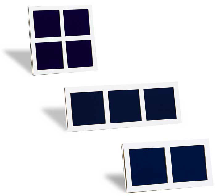 Silver Photo Frame Multiple Aperture Range